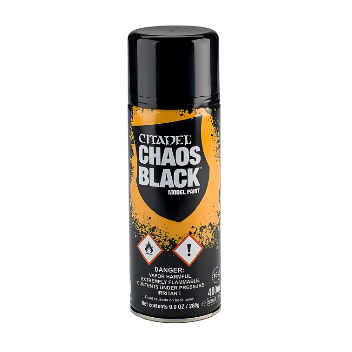 Citadel Spray Paint: Chaos Black (400ml) (In-Store Pickup Only)